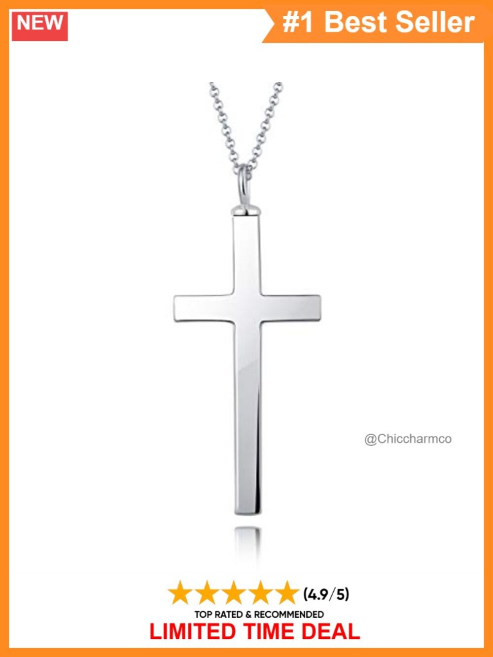 925 Sterling Silver Cross Urn Necklace Memorial Cremation Jewelry